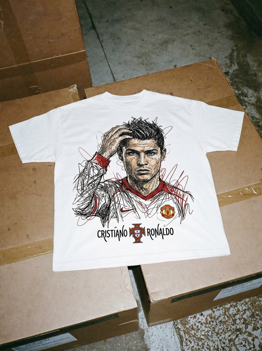 AMIYRO - Oversized CRISTIANO RONALDO ANIME STYLE TEE