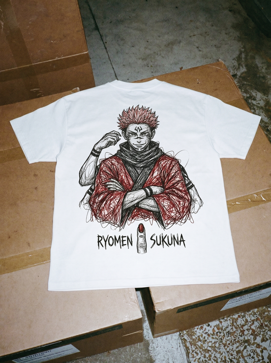 AMIYRO -  Oversized RYOMEN SUKUNA T- Shirt
