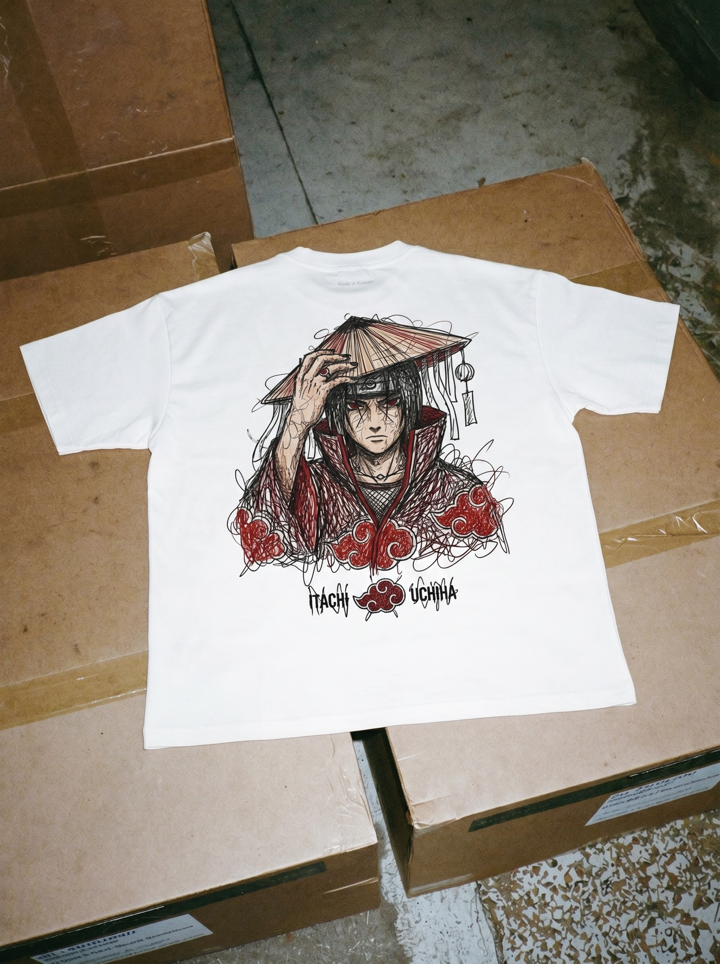AMIYRO - Oversized ITACHI UCHAI  T-Shirt