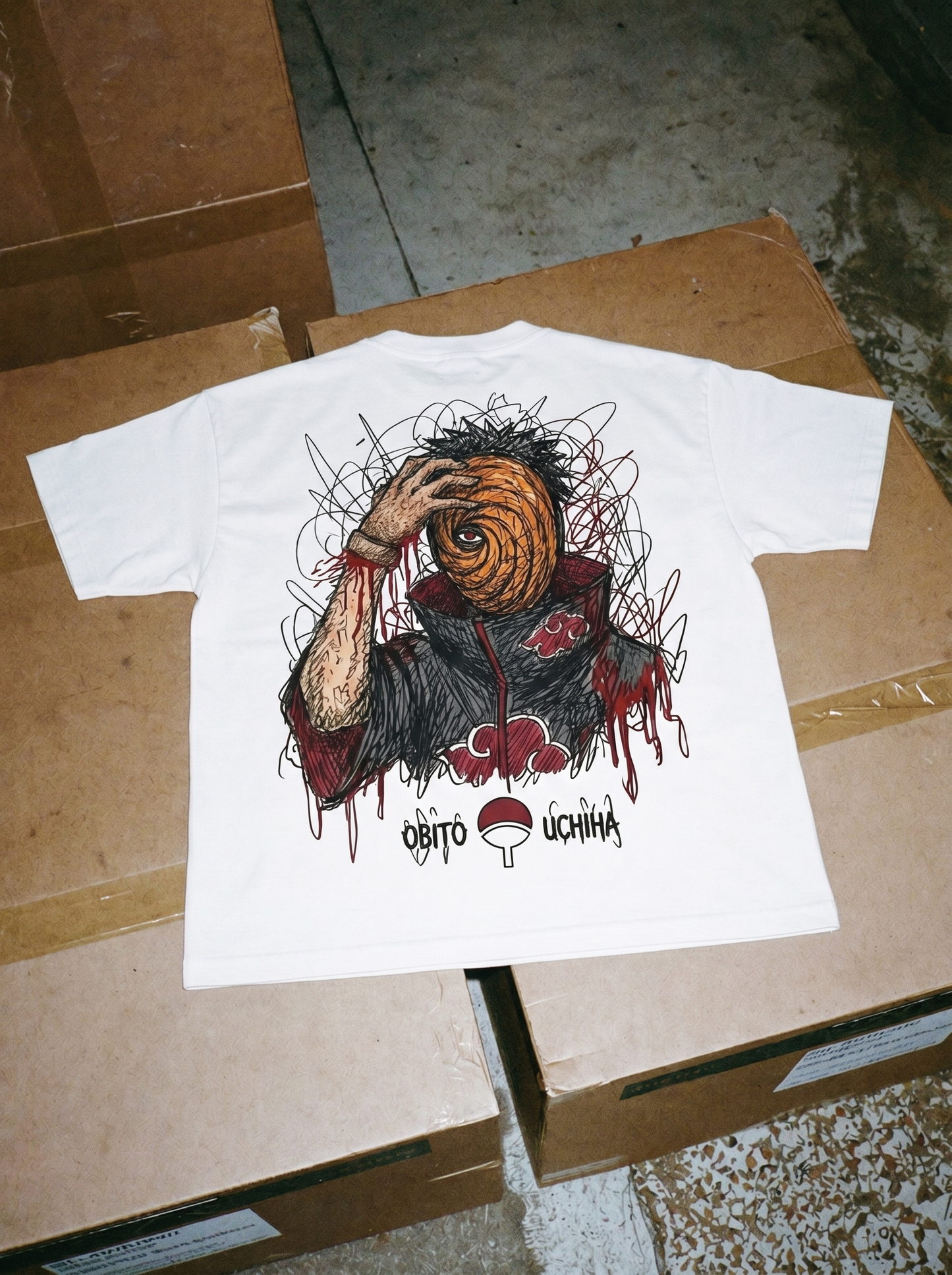 AMIYRO - Oversized OBITO UCHIA  T-Shirt