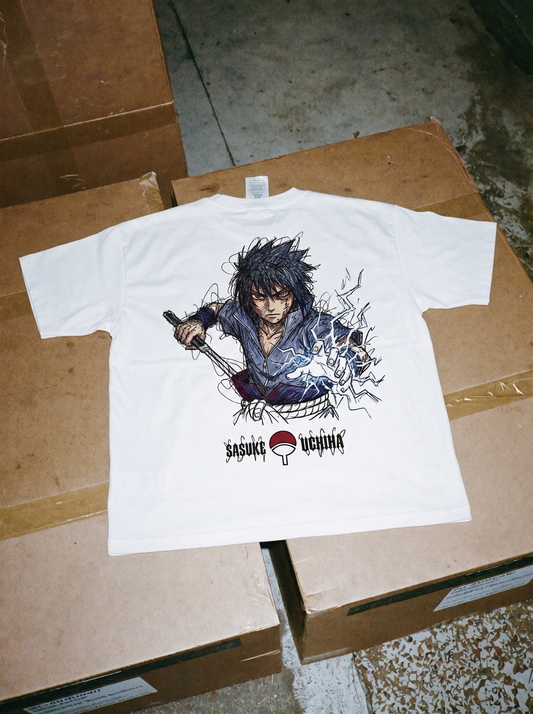AMIYRO - Oversized SASUKE UCHIA  T-Shirt