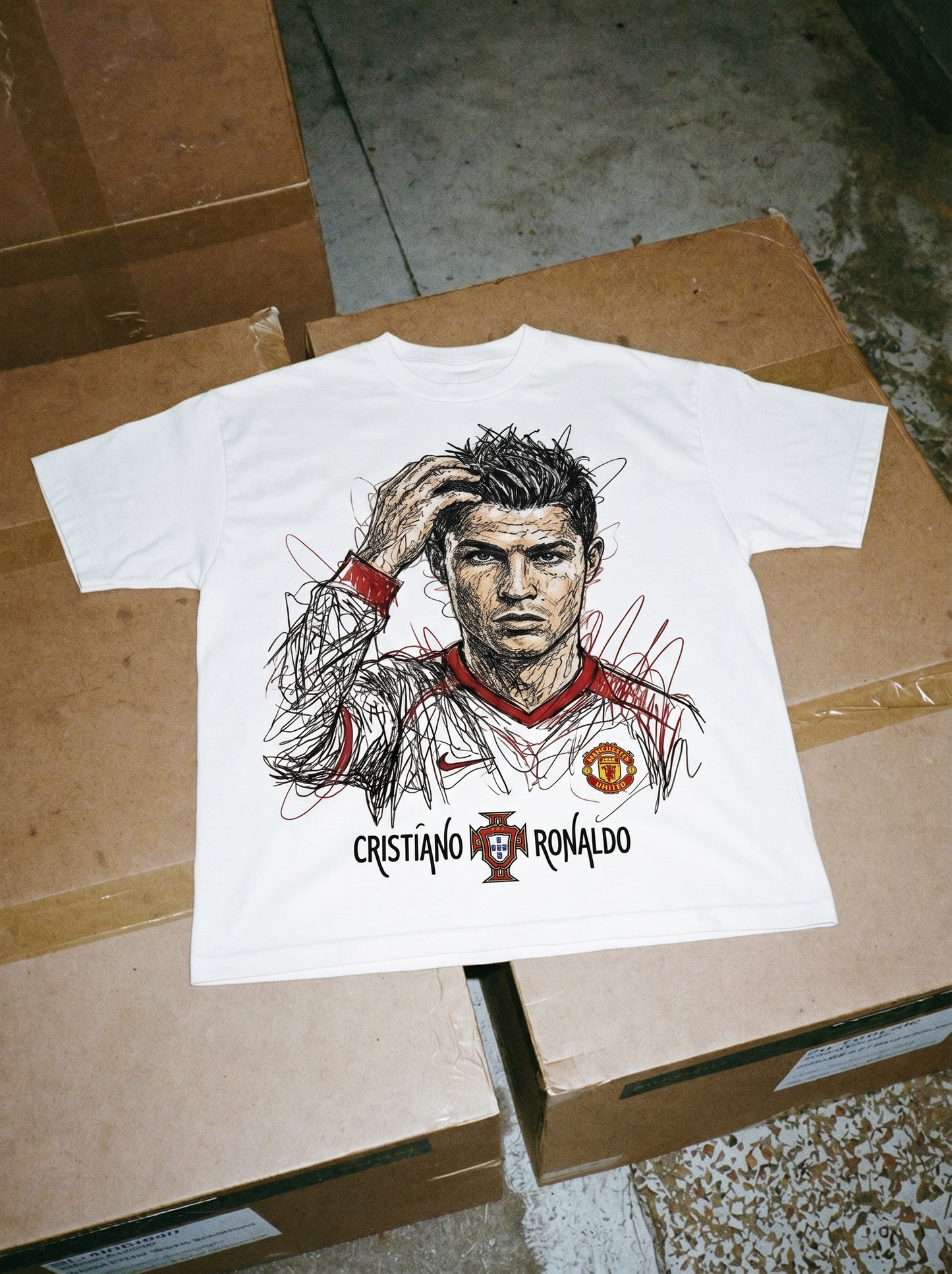 AMIYRO - Oversized CRISTIANO RONALDO ANIME STYLE TEE